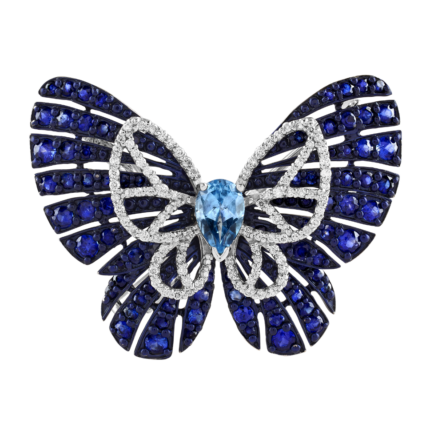 blue butterrfly ring